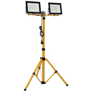 Lampa robocza LED statyw roboczy z naświetlaczami LED 2x50W 6K BEMKO