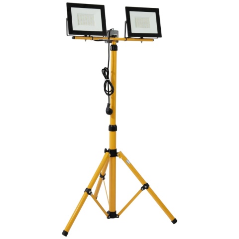 Lampa robocza LED statyw roboczy z naświetlaczami LED 2x50W 6K BEMKO