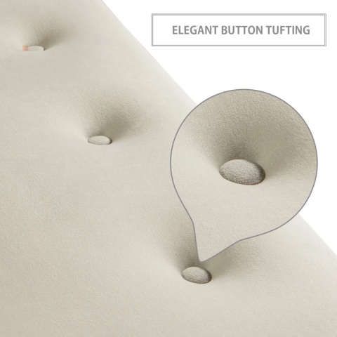 Ławka tapicerowana PRUDHOMME BL - Beż