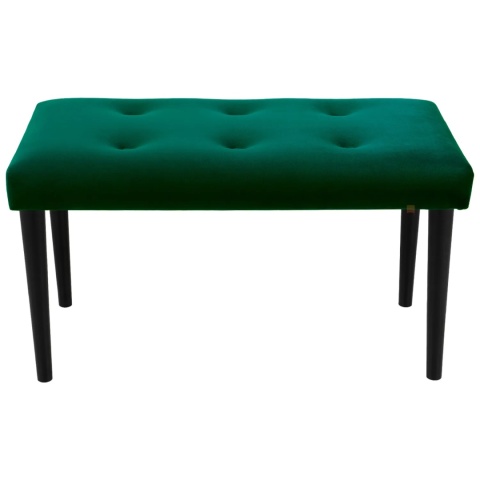 Ławka tapicerowana PRUDHOMME BL - Butelkowa zieleń
