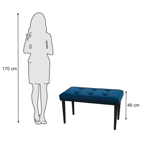 Ławka tapicerowana PRUDHOMME BL - Chaber