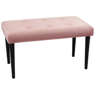 Ławka tapicerowana PRUDHOMME BL - Pudrowy róż