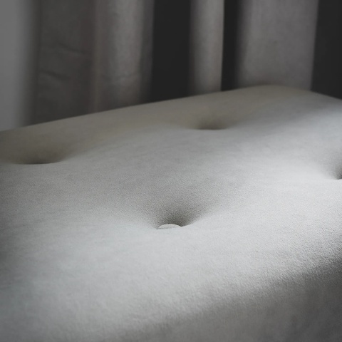 Ławka tapicerowana PRUDHOMME BL - ciemny szary