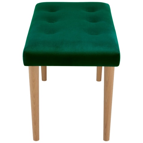 Ławka tapicerowana PRUDHOMME NAT - Butelkowa zieleń