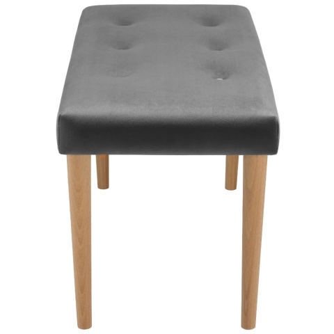 Ławka tapicerowana PRUDHOMME NAT - Ciemny szary