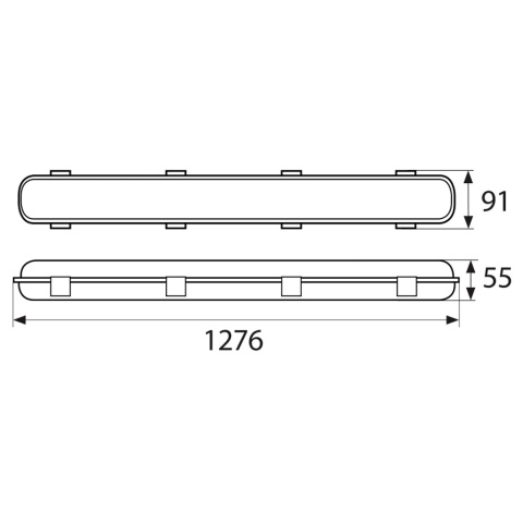 Oprawa hermetyczna Lampa LED AKWAR 36W 4K 120CM BEMKO
