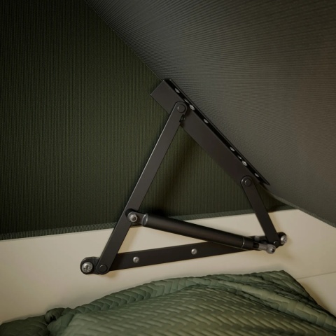 Podnośnik GTV MALUNG do sprężyny gazowej czarny PK-15-B-20 Bez Sprężyn