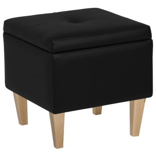 Pufa otwierana skrzynia PIRANDELLO - Czarna