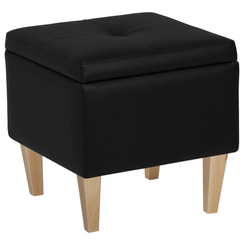 Pufa otwierana skrzynia PIRANDELLO - Czarna