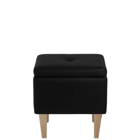 Pufa otwierana skrzynia PIRANDELLO - Czarna