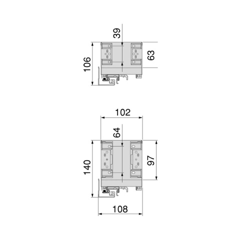 Wysuwany stojak na butelki boczny Lewy 150mm 2P Titane Simplex, Szary antracytowy