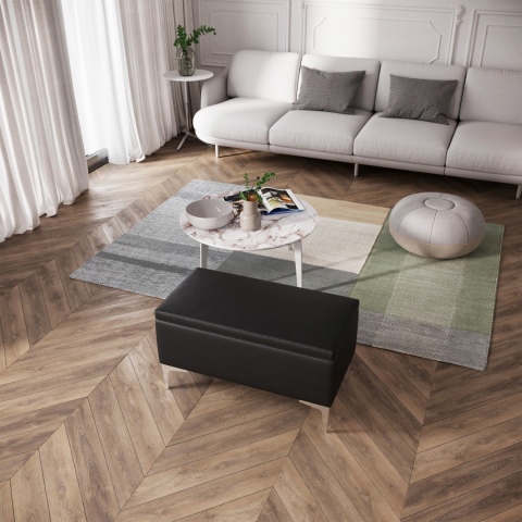 Ławka otwierana skrzynia CANETTI CR - Czarna eco