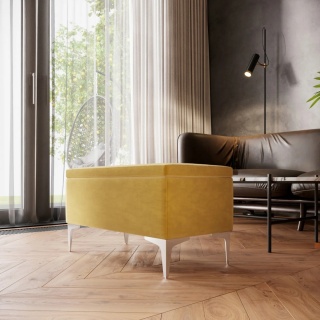 Ławka otwierana skrzynia CANETTI CR - Musztardowa