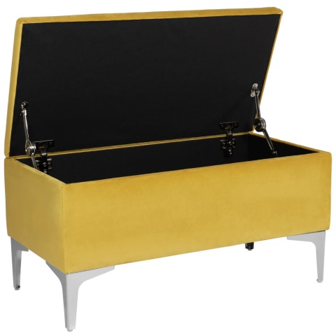 Ławka otwierana skrzynia CANETTI CR - Musztardowa