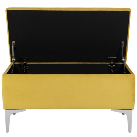 Ławka otwierana skrzynia CANETTI CR - Musztardowa