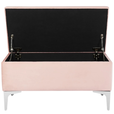 Ławka otwierana skrzynia CANETTI CR - Pudrowy róż