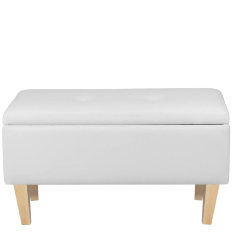 Ławka otwierana skrzynia PIRANDELLO - Biała eco