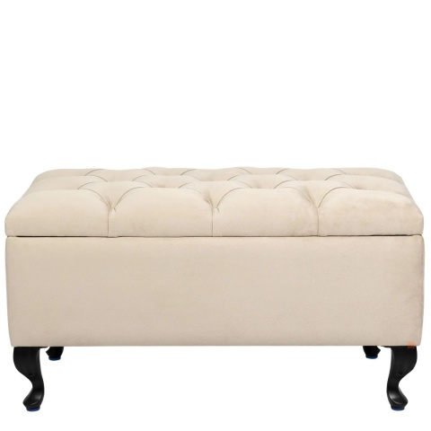 Ławka pikowana otwierana skrzynia MODIANO BL - Beżowy