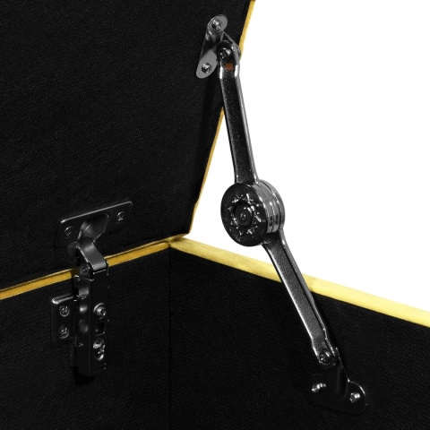 Ławka pikowana otwierana skrzynia MODIANO BL - Musztardowy