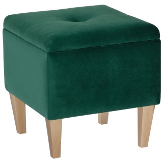 Pufa otwierana skrzynia PIRANDELLO - Butelkowa zieleń