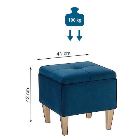 Pufa otwierana skrzynia PIRANDELLO NAT - Chaber