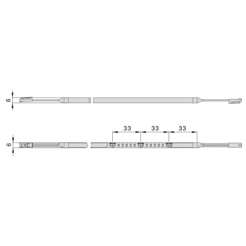 Elastyczna taśma LED Neonlynx H 7,2 W/m IP65 24V DC 3024 mm 2700K Emuca