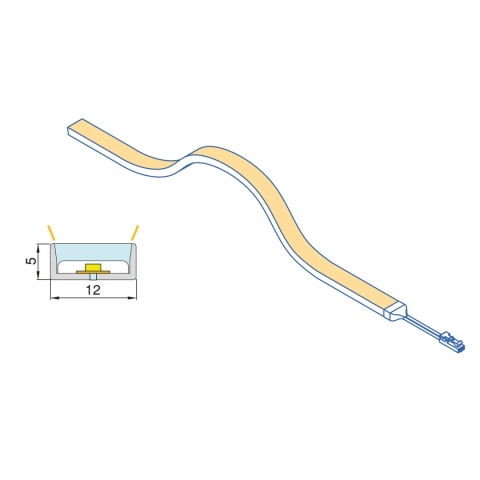 Elastyczna taśma LED Neonlynx H 7,6 W/m IP65 24V DC 3000 mm 4000K Emuca