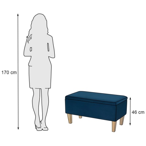Ławka otwierana skrzynia CARDUCCI NAT - Chaber