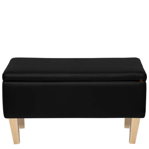 Ławka otwierana skrzynia CARDUCCI NAT - Czarna eco