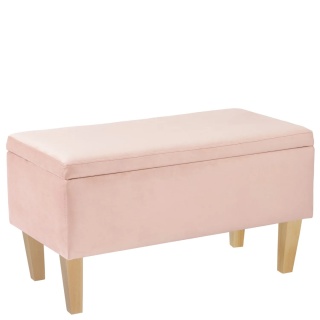 Ławka otwierana skrzynia CARDUCCI NAT - Pudrowy róż