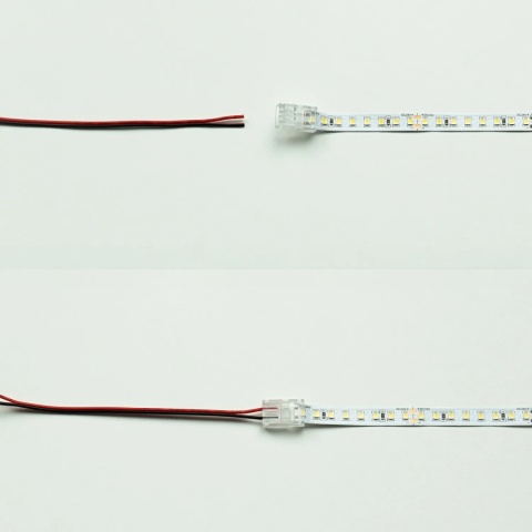 Szybkozłączka do taśm LED COB A jednokolorowych 8mm 2PINY 1-stronne