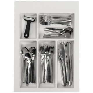 Wkład na sztućce do szuflady AxiSpace Organizer 40 Biały GTV