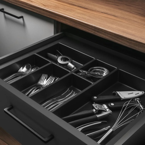 Wkład na sztućce do szuflady AxiSpace Organizer 60 Czarny GTV