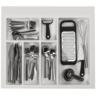 Wkład na sztućce do szuflady AxiSpace Organizer 60 Biały GTV