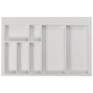 Wkład na sztućce do szuflady AxiSpace Organizer 80 Biały GTV