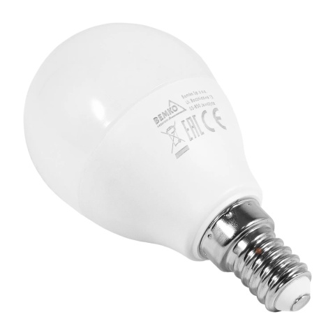 Żarówka LED E14 7.5W 760LM 6500K Kulka Bemko
