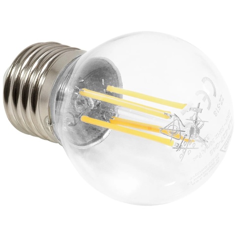 Żarówka LED E27 G45 6W 700LM 2700K FILAMENT Bemko