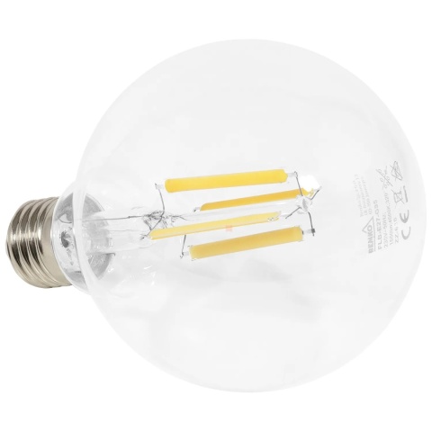 Żarówka LED E27 G95 11W 1550LM 4000K FILAMENT Bemko