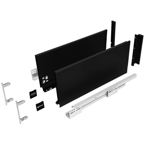 Szuflada AXIS PRO L-550mm Bardzo Wysoka czarna GTV