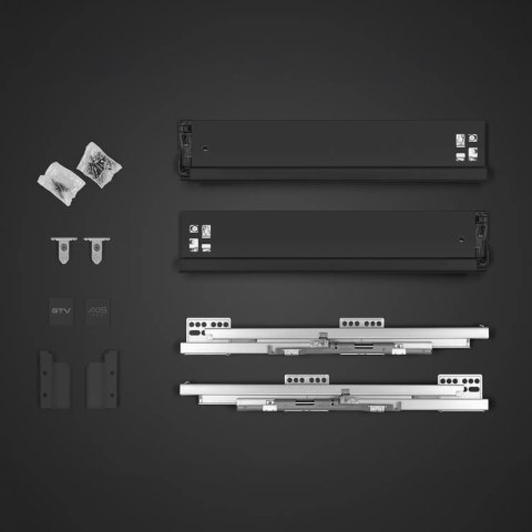 Szuflada AXIS PRO L-550mm Niska czarna GTV