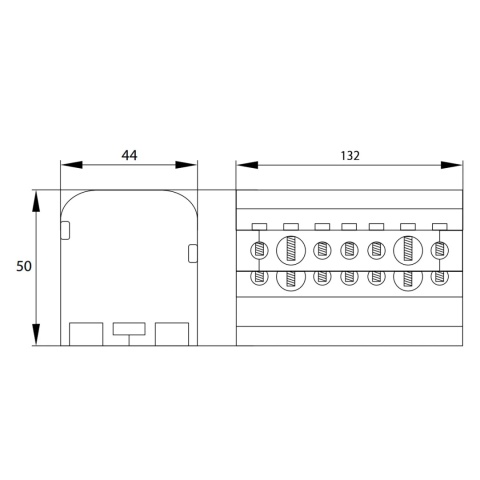 Blok rozdzielczy mostek łączeniowy 30 zacisków 2×15 BEMKO