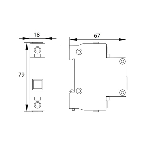 Lampka kontrolna sygnalizacyjna 1-fazowa L7 niebieska BEMKO