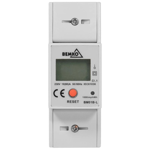 Licznik jednofazowy podlicznik energii prądu BM01B BEMKO
