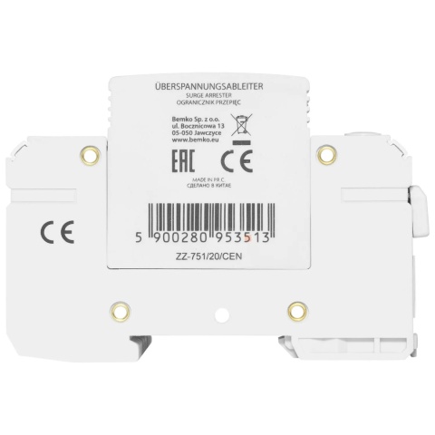 Ogranicznik przepięć A53-SPD-MOV-DC-3P-T2 BEMKO