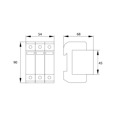 Ogranicznik przepięć A53-SPD-MOV-DC-3P-T2 BEMKO