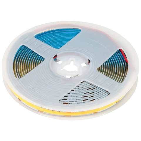 Taśma LED COB biały ciepły 12V 12W 50m Bemko
