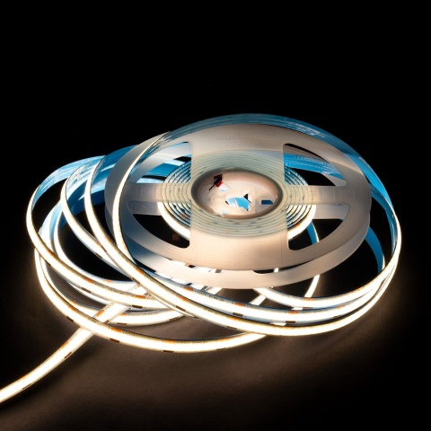 Taśma LED COB biały ciepły 12V 12W 50m Bemko