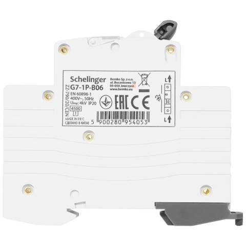 Wyłącznik bezpiecznik nadprądowy 1P B6A BEMKO