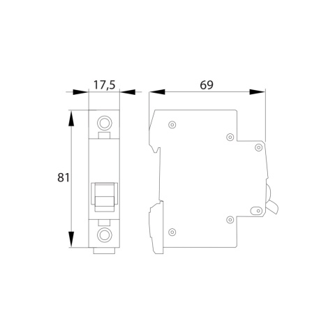 Wyłącznik bezpiecznik nadprądowy 1P C16A BEMKO