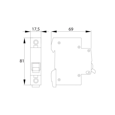Wyłącznik bezpiecznik nadprądowy 1P C50A BEMKO